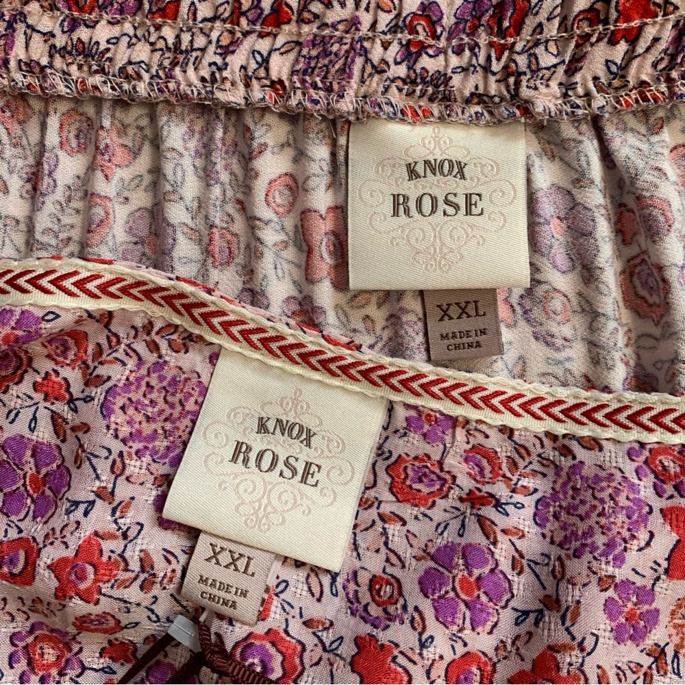 Knox Rose 2-Piece Matching Blouse + Skirt Set | Boho Prairie | Rebel Red | XXL - Picture 9 of 14